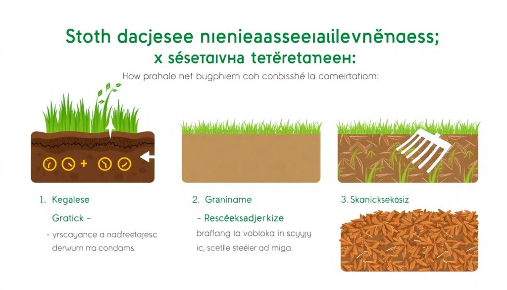 Как поддерживать траву в условиях поздней осени - иллюстрация