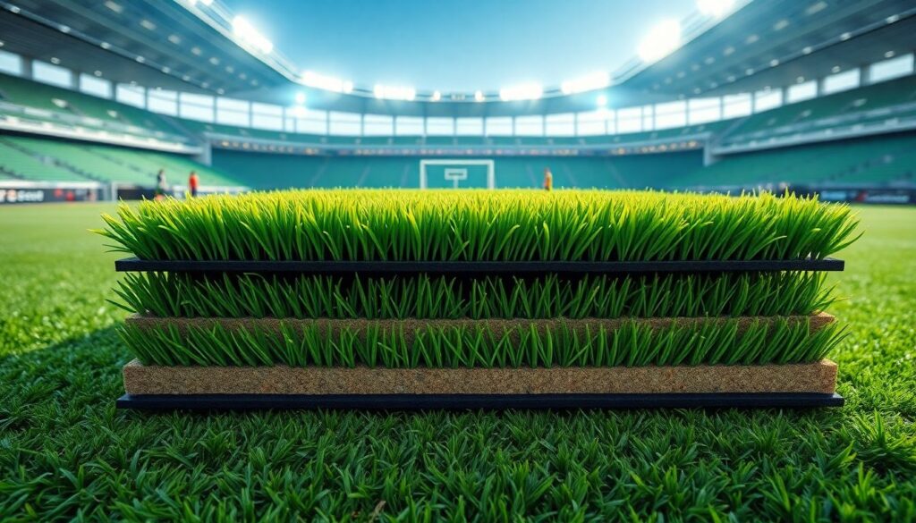 История стадионов: смена газона и модернизации полевых покрытий - иллюстрация