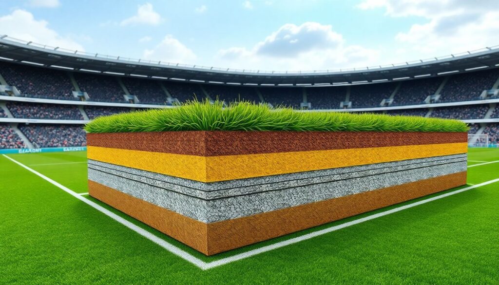 Роль субстрата поля в прочности газона - иллюстрация