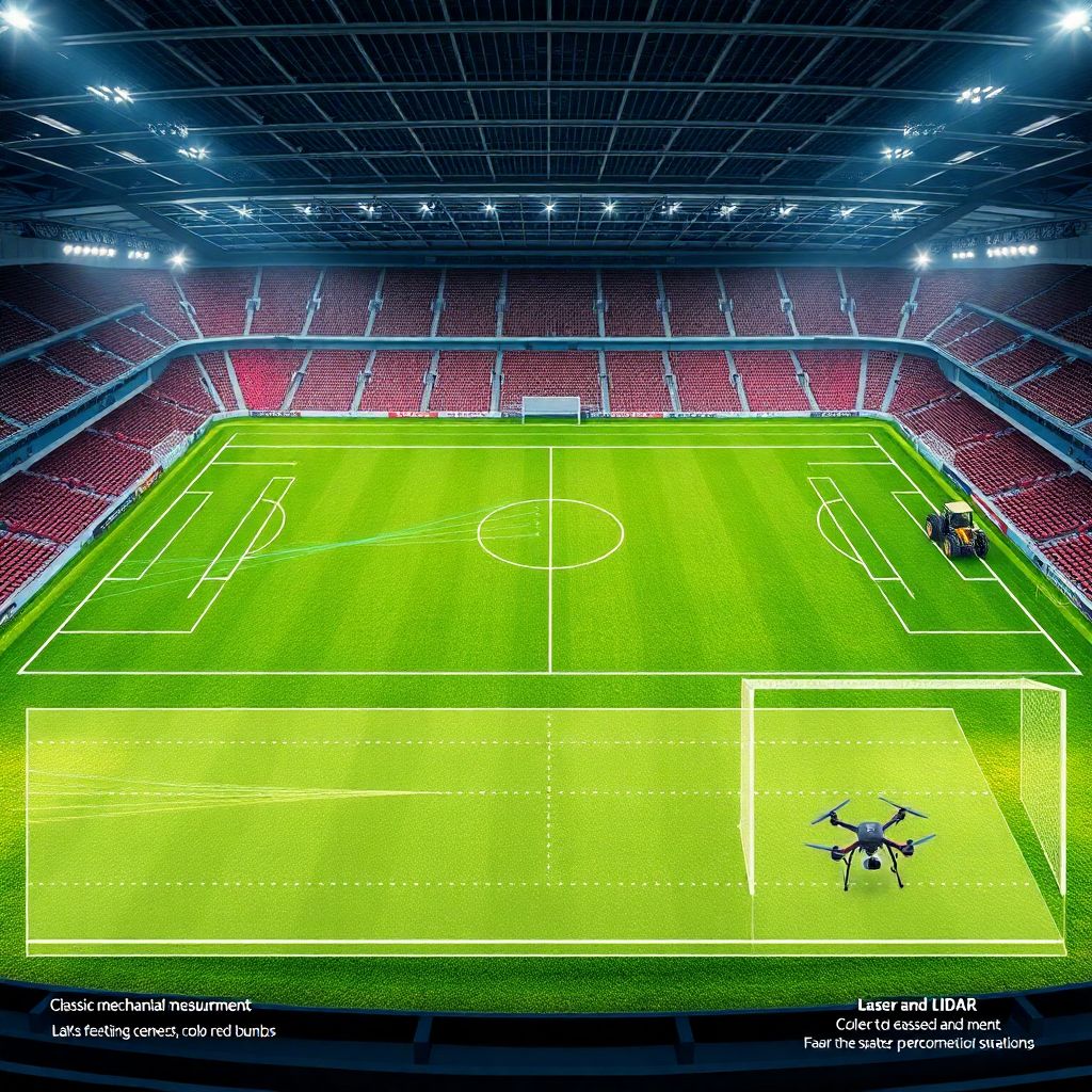 Технологии для оценки ровности поля на стадионе и контроля качества газона