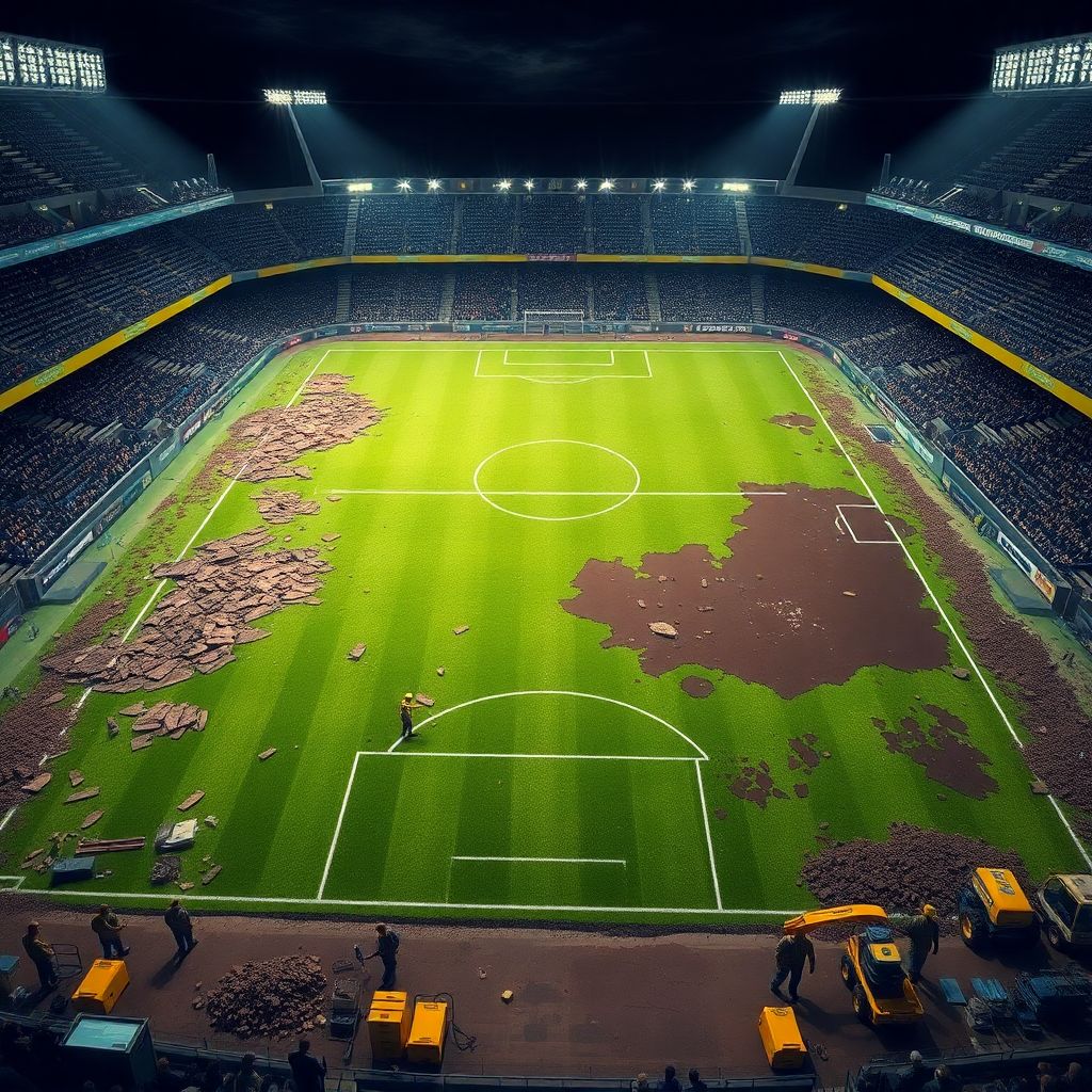 Как восстанавливают поле после крупных матчей: технологии и секреты ухода