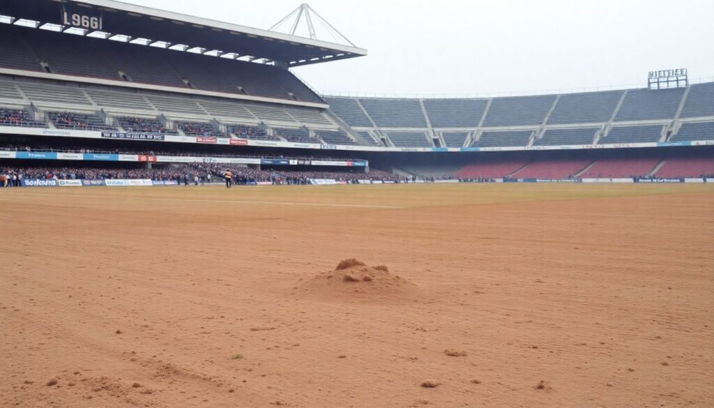 История модернизации стадионов и газона - иллюстрация