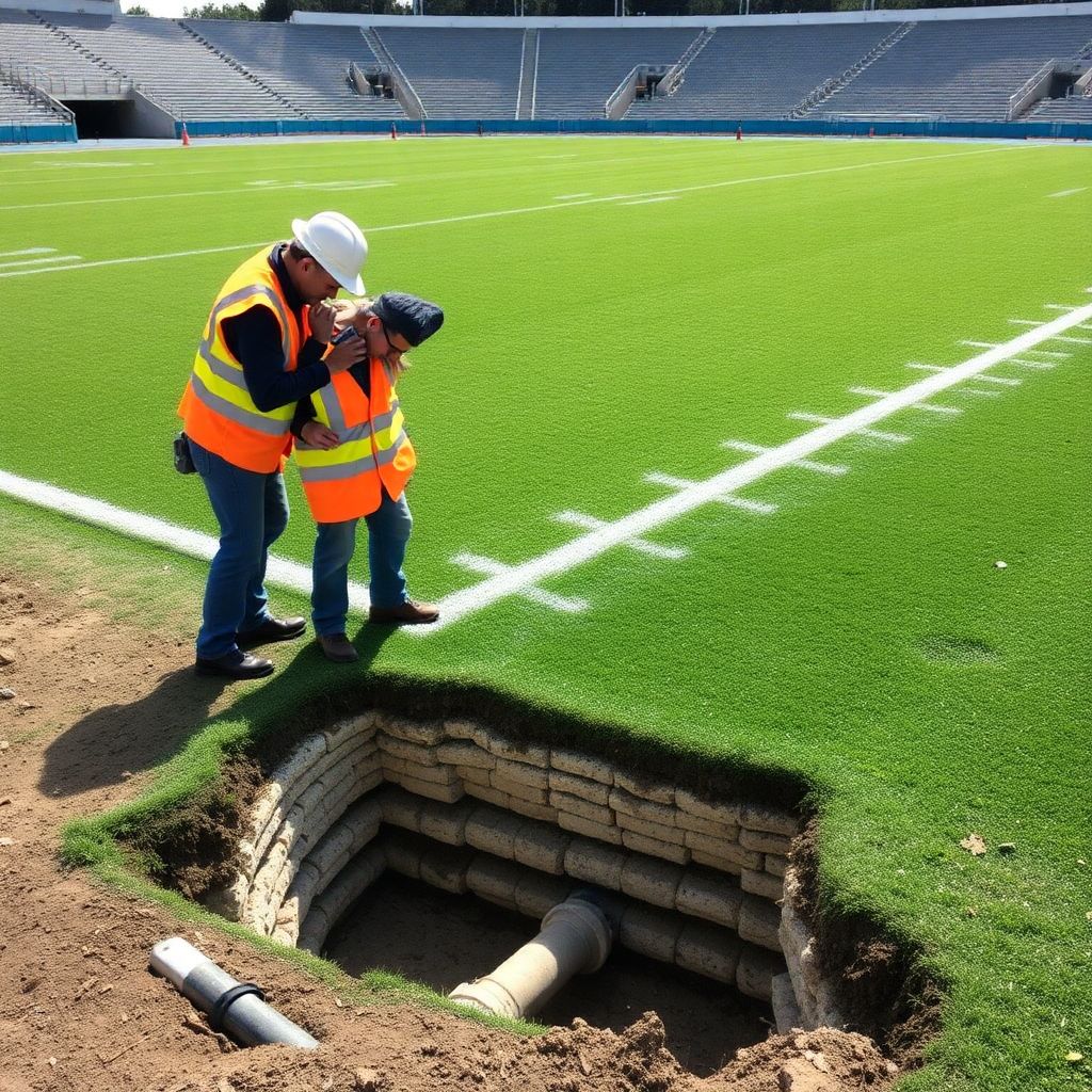 Особенности полевых покрытий на стадионах старой инфраструктуры и их модернизация